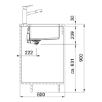 Franke MRX 110-45 Maris 不銹鋼 單昇盆
